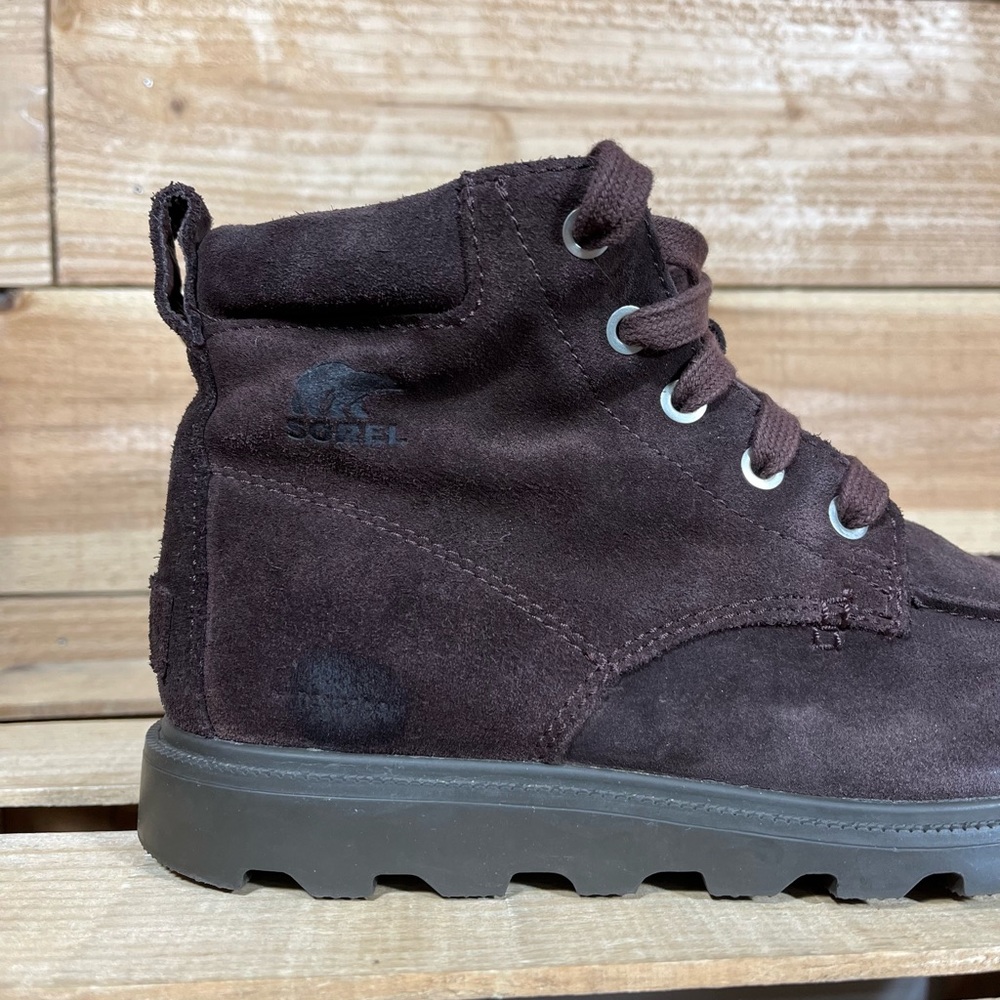 Sorel Madson MOC Toe Waterproof Boots, 5Y, Brown Leather - Picture 5 of 13